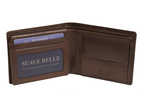Premium Mens Leather Wallet, LTHR24001, Brown