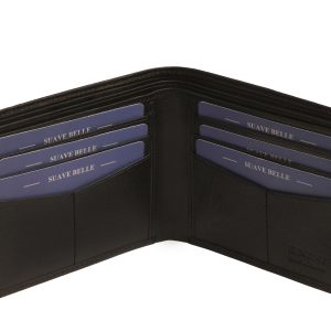 Premium Mens Leather Wallet, LTHR24003, Black