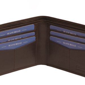 Premium Mens Leather Wallet, LTHR24003, Brown