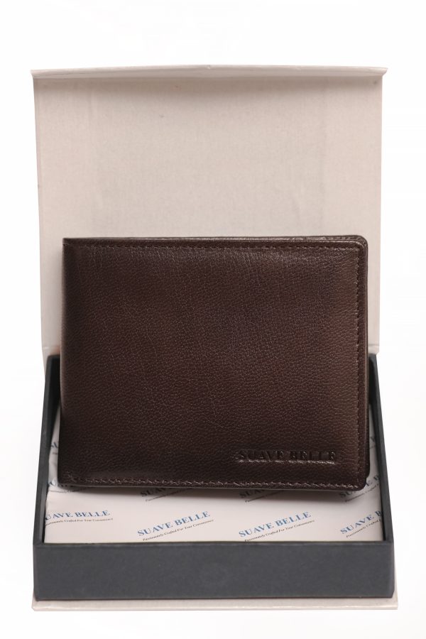 Premium Mens Leather Wallet, LTHR24003, Brown - Image 4