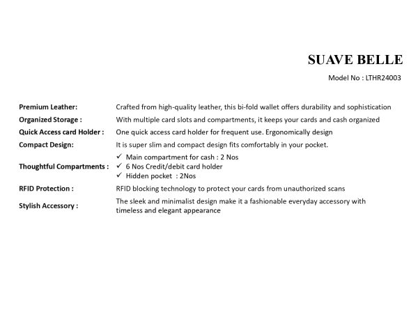 Premium Mens Leather Wallet, LTHR24003, Brown - Image 6