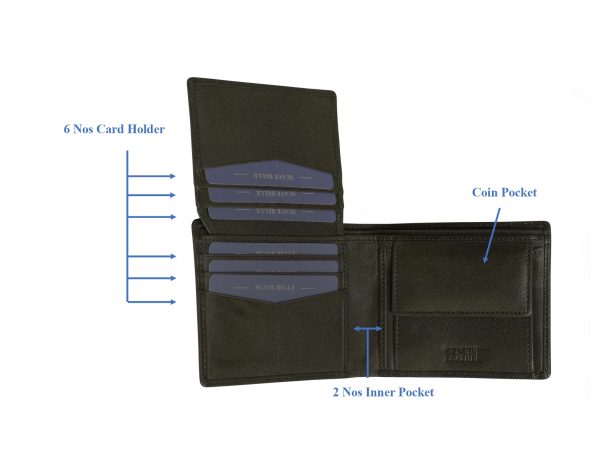 Premium Mens Leather Wallet, LTHR24001, Hunter Green - Image 10